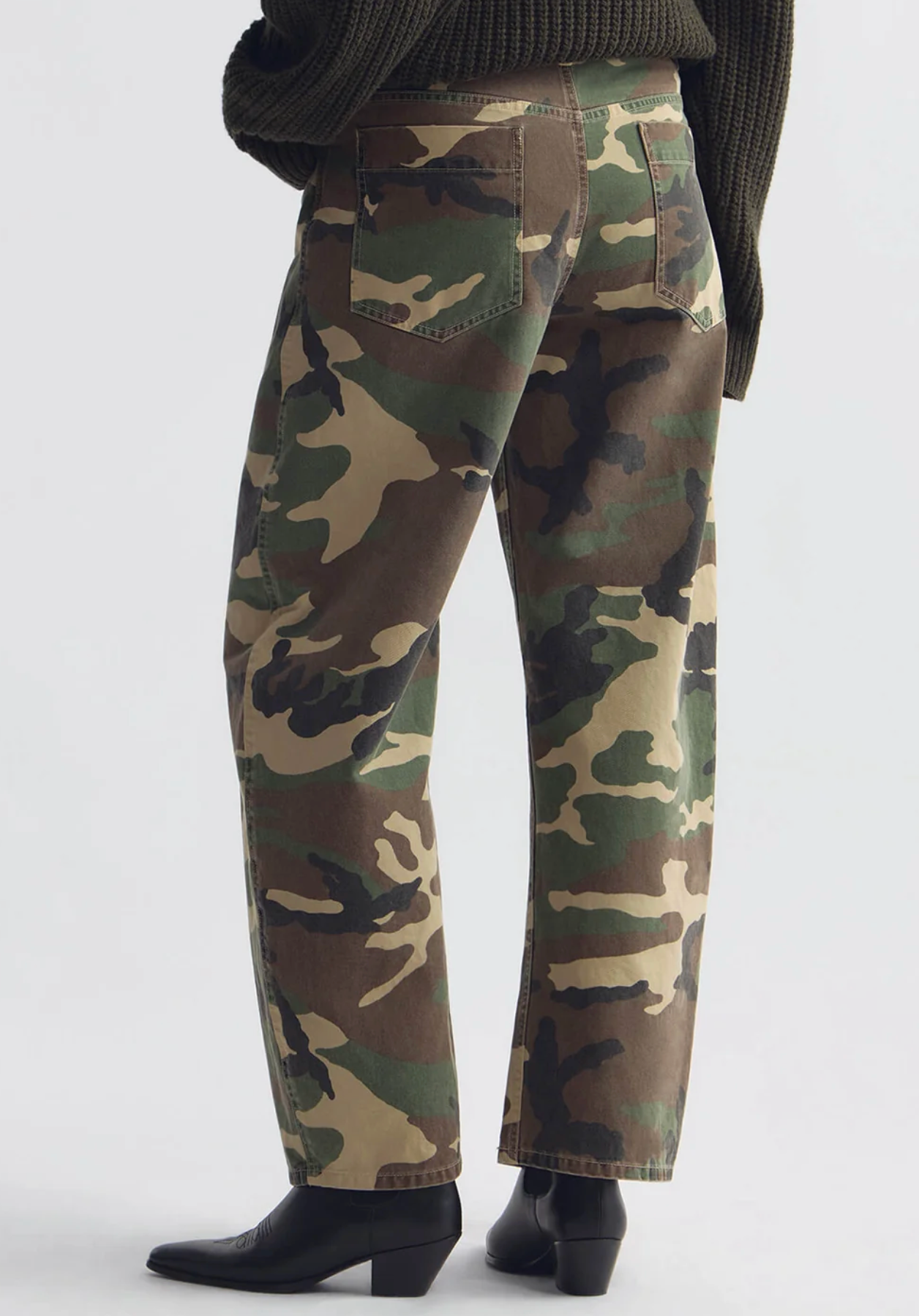 Tribeca Pant in Khaki Camo-Pants-Nili Lotan-Khaki Camo-00-Mercantile Portland