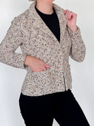 Trieste Multicolored Tweed Velvet Jacket-Jackets-Amina Rubinacci-Black Tweed-38-Mercantile Portland