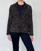 Trieste Multicolored Tweed Velvet Jacket-Jackets-Amina Rubinacci-Black Tweed-38-Mercantile Portland