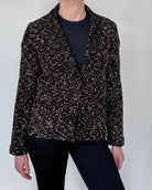 Trieste Multicolored Tweed Velvet Jacket-Jackets-Amina Rubinacci-Black Tweed-38-Mercantile Portland