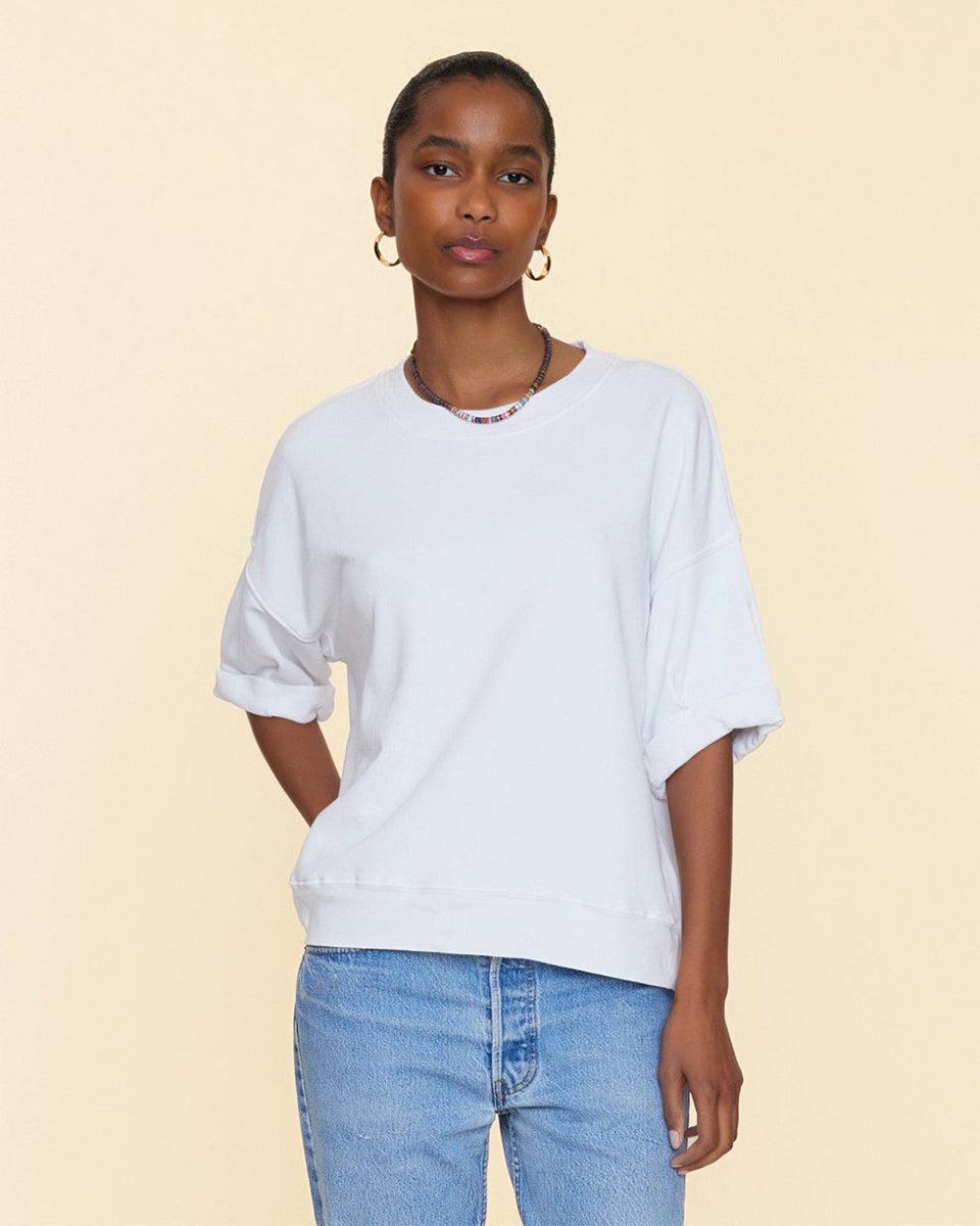 Trixie Sweatshirt-Sweaters-Xirena-White-XS-Mercantile Portland