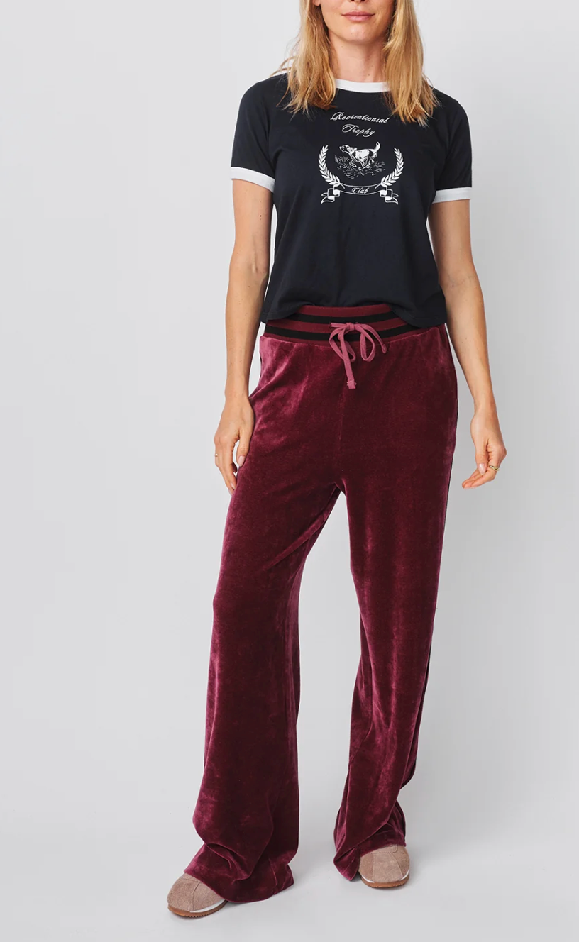 Trophy Club Ringer Boxy Tee-T-Shirts-Sundry-Deep Navy-XS-Mercantile Portland