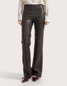 Trousers in matte stretch nappa leather-Pants-SEVENTY-Deep Brown-38-Mercantile Portland