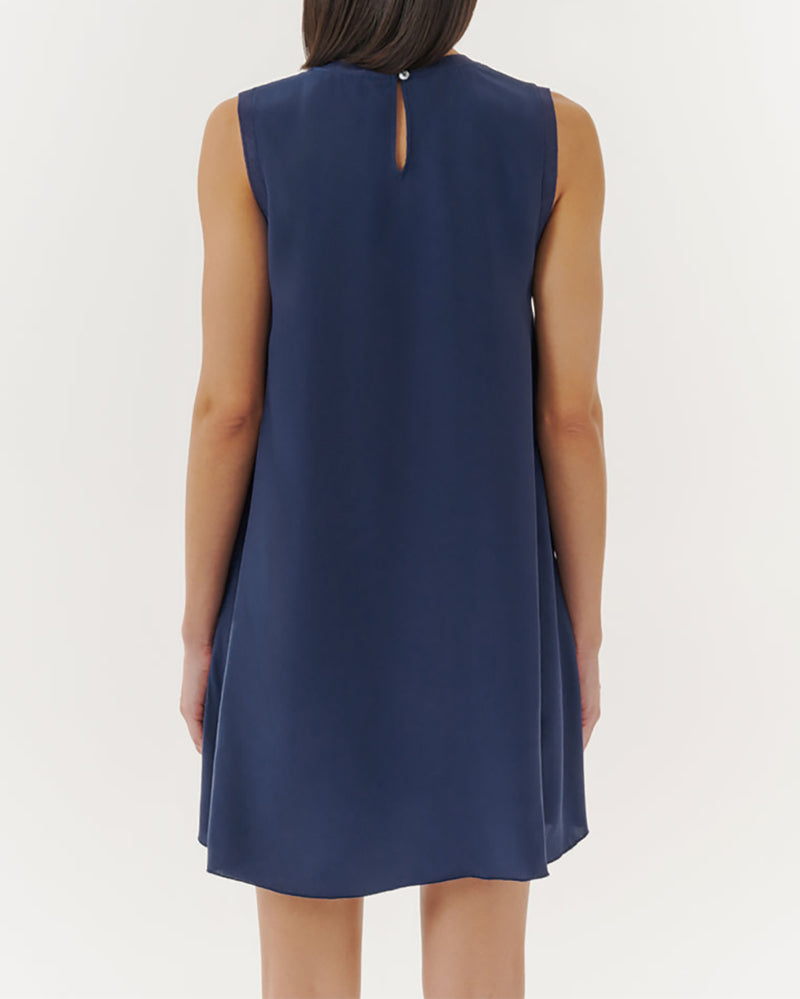 Silk Charmeuse Sleeveless Swing Dress-ATM-Mercantile Portland