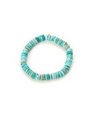 Turquoise and Diamond Beaded Bracelet-Accessories-Sydney Evan-OS-Mercantile Portland