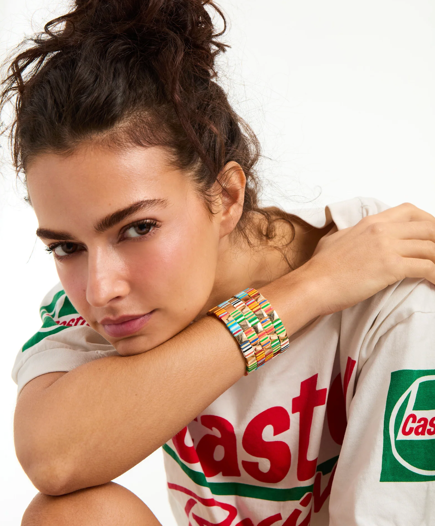 Tutti Frutti Bracelet Trio-Accessories-Roxanne Assoulin-Gold / Multi-OS-Mercantile Portland