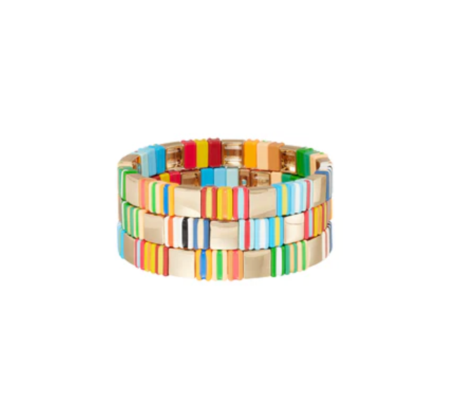 Tutti Frutti Bracelet Trio-Accessories-Roxanne Assoulin-Gold / Multi-OS-Mercantile Portland