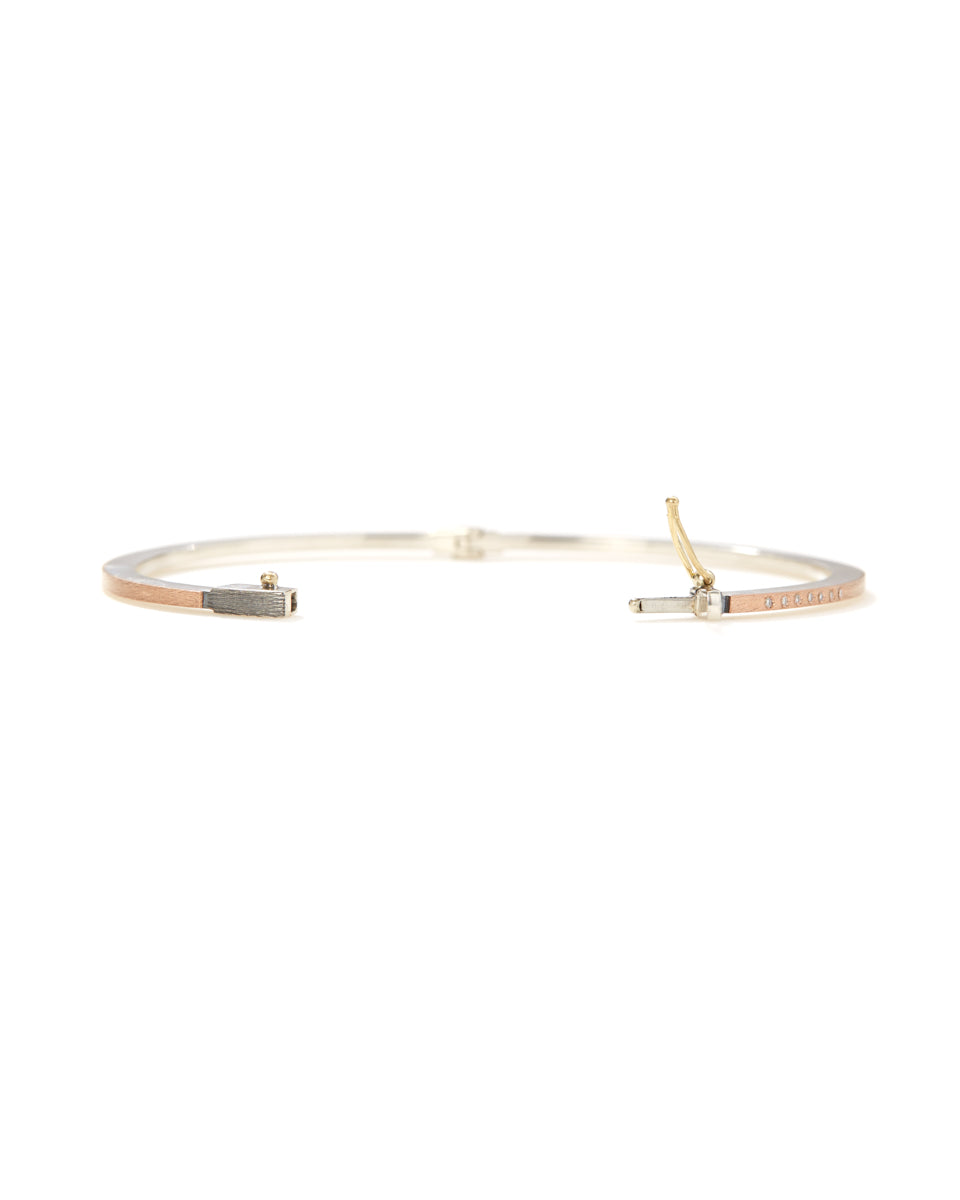 Twenty One 1.8mm Rose Gold Bangle-Jewelry-Rene Escobar-Mercantile Portland