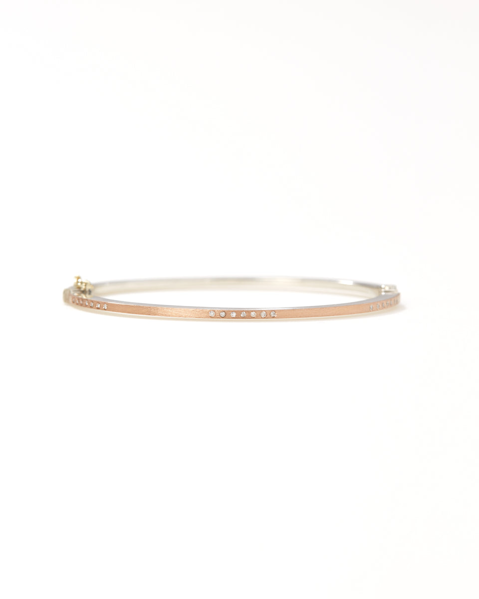 Twenty One 1.8mm Rose Gold Bangle-Jewelry-Rene Escobar-Mercantile Portland