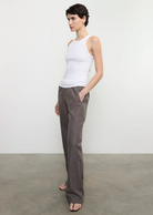 Twill Everywhere Pant-Clothing-Enza Costa-Iron-0-Mercantile Portland