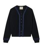 Twisted Ribbon Cardigan-Clothing-Jumper 1234-Black-1-Mercantile Portland