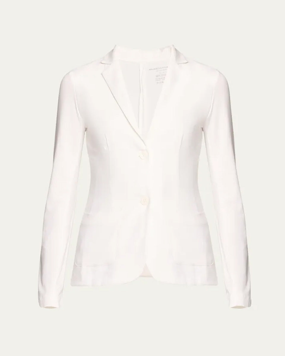 Two Button Blazer-Jackets-Majestic Filatures-White-1-Mercantile Portland