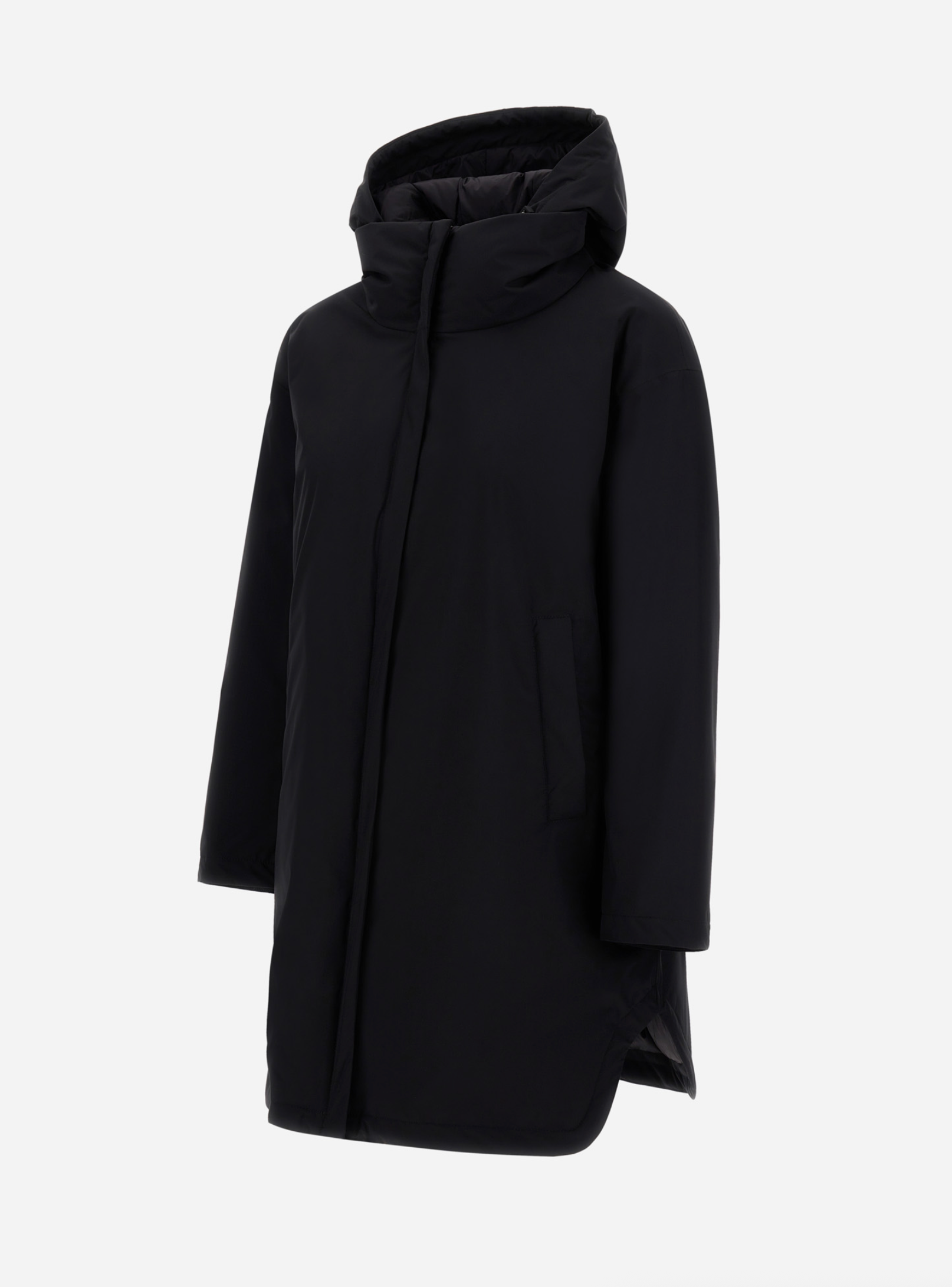 Two-Layer A-Shape Windstopper-Outerwear-Herno-Black-36-Mercantile Portland