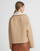 Two Tone Reversible Lapel Jacket-Clothing-Lafayette 148-Birch/Raffia-XS-Mercantile Portland