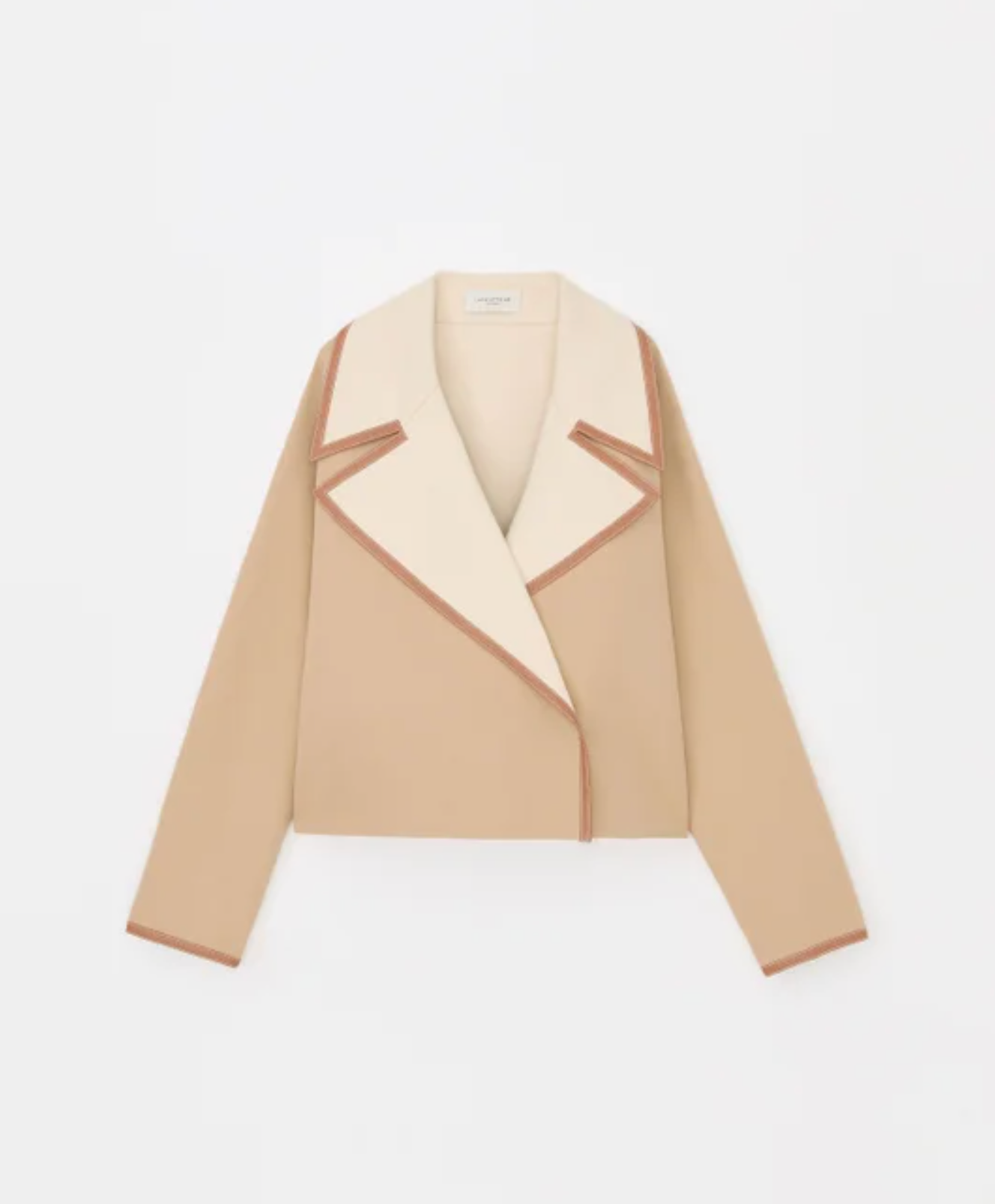 Two Tone Reversible Lapel Jacket-Clothing-Lafayette 148-Birch/Raffia-XS-Mercantile Portland