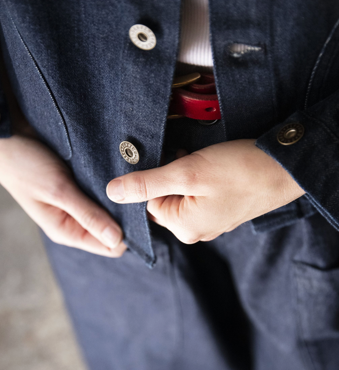 Type 127 Denim Jacket-Clothing-Peppino Peppino-Dark Blue-XS-Mercantile Portland
