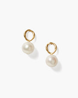 White Pearl Globe Stud Earrings-Chan Luu-Mercantile Portland