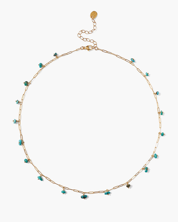Cayman Short Necklace Turquoise-Chan Luu-Mercantile Portland