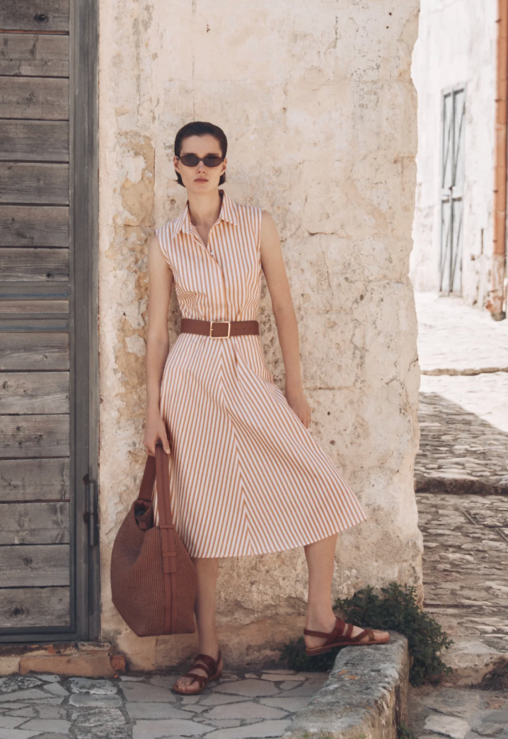 Urania Dress-Clothing-Amina Rubinacci-Bianco Canella-40-Mercantile Portland