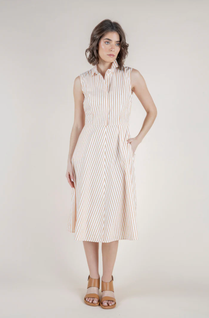 Urania Dress-Clothing-Amina Rubinacci-Bianco Canella-40-Mercantile Portland