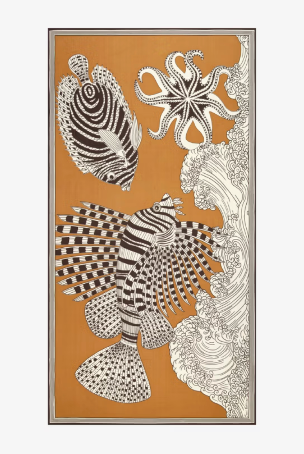 Vague Scarf in Golden Brown-Scarves and Wraps-Inoui Editions-Golden Brown-OS-Mercantile Portland
