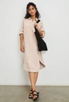 Val Shirt Dress-Clothing-Rails-Heathered Flax-XS-Mercantile Portland