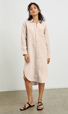 Val Shirt Dress-Clothing-Rails-Heathered Flax-XS-Mercantile Portland