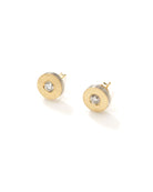 Valeri Yellow Gold Stud Earrings-Jewelry-Rene Escobar-Mercantile Portland