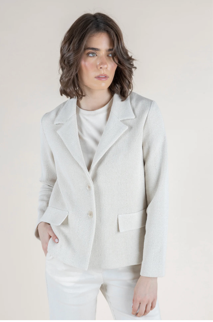 Vanessa Jacket-Jackets-Amina Rubinacci-Sesame-40-Mercantile Portland