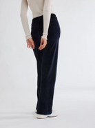 Velour Wide Leg Pant-Clothing-Majestic Filatures-Black-1-Mercantile Portland