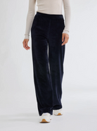 Velour Wide Leg Pant-Clothing-Majestic Filatures-Black-1-Mercantile Portland