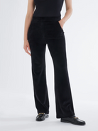 Velour Wide Leg Pant-Clothing-Majestic Filatures-Black-1-Mercantile Portland