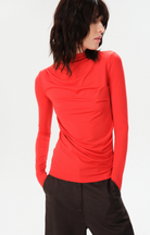 Vera Justin Long Sleeve Top-Clothing-Maria Cher-Red-XS-Mercantile Portland