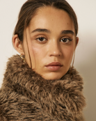 Verso Vest in Long-Pile Faux Fur-Outerwear-HARTFORD-Brown-1-Mercantile Portland