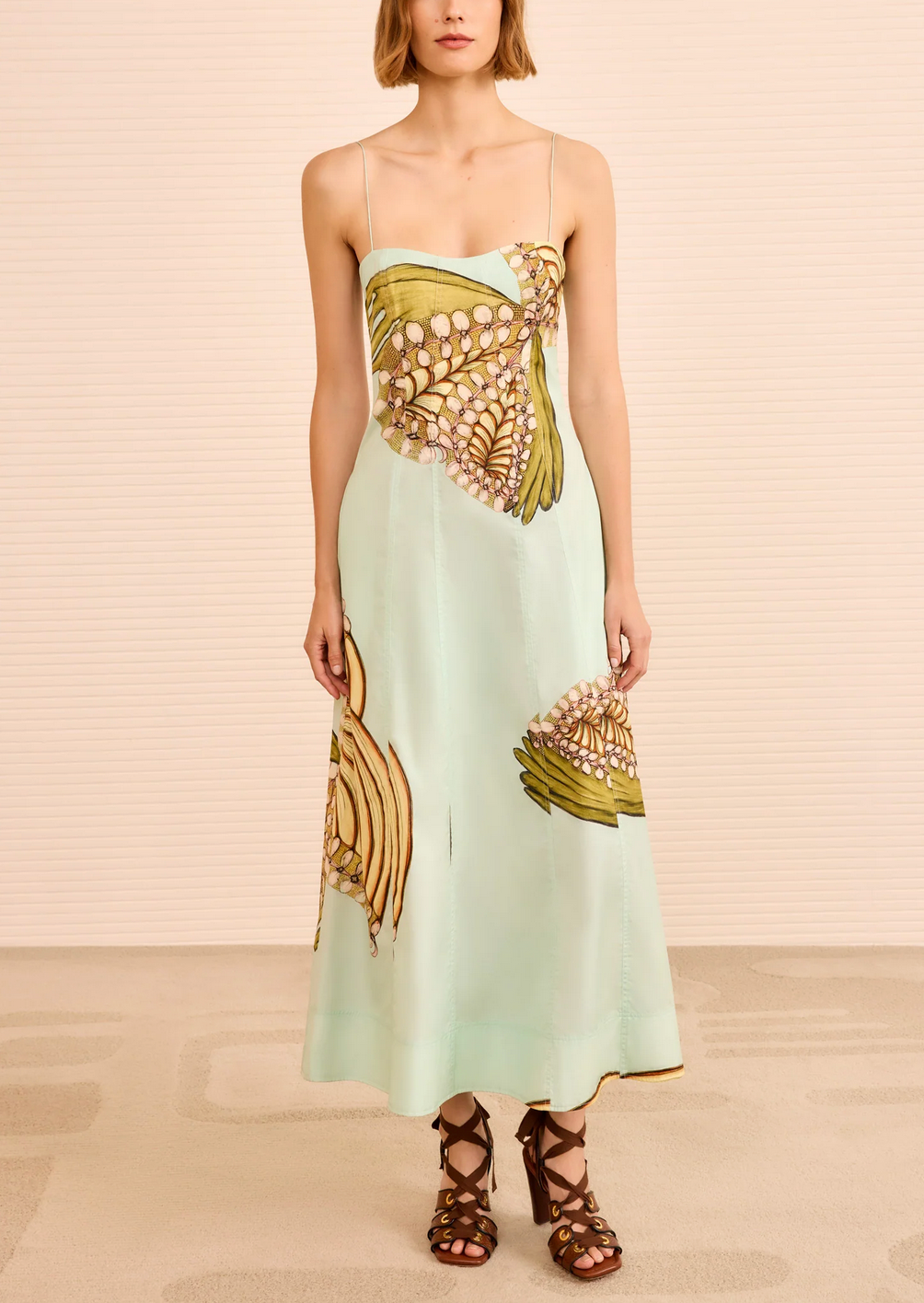 Vesela Dress in Water Blossoms-Dresses-Ulla Johnson-Water Blossoms-2-Mercantile Portland