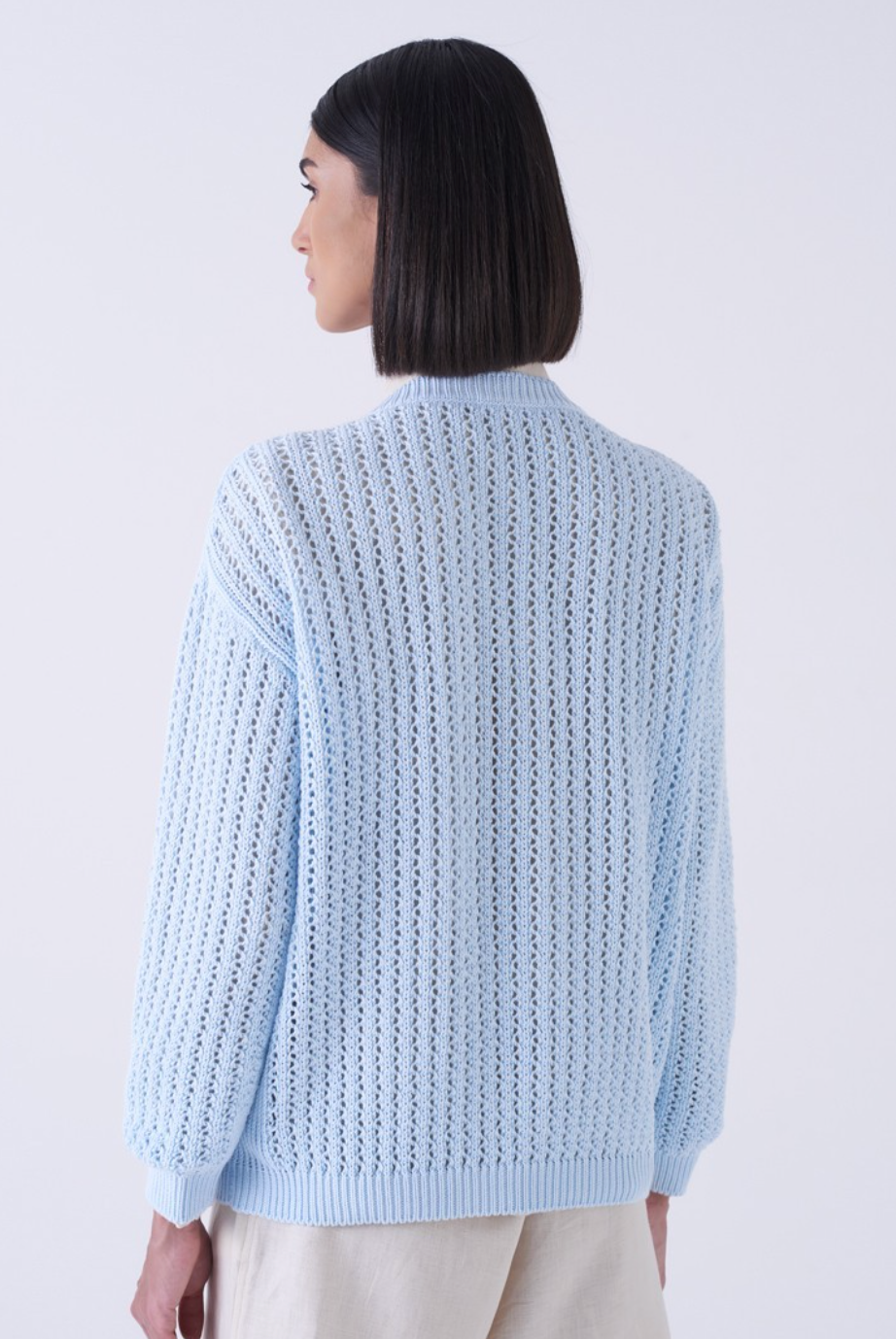 Vesuvio Pullover Sweater-Clothing-Amina Rubinacci-Denim Chiaro-38-Mercantile Portland