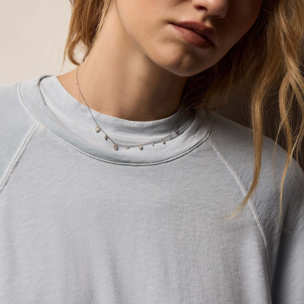 Vintage French Terry Sweatshirt in Memory Pigment-Tops-James Perse-Memory Pigment-0-Mercantile Portland