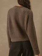 Violetta Chunky Ribbed Cotton Pullover-Clothing-27 Miles-Driftwood-XS-Mercantile Portland