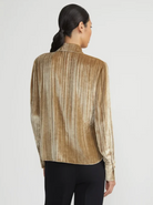 Viscose-Silk Velvet Plissé Collared Blouse-Clothing-Lafayette 148-Natural-XS-Mercantile Portland
