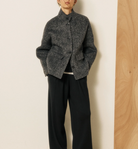 Vivien Jacket in Double-Faced Wool & Alpaca-Outerwear-HARTFORD-Grey-1-Mercantile Portland