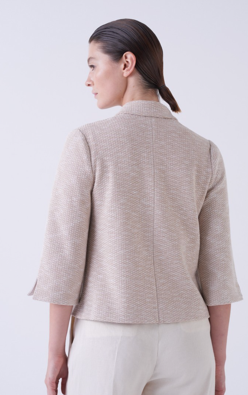 Vulcano Cotton Jacket-Clothing-Amina Rubinacci-42-Beige-Mercantile Portland