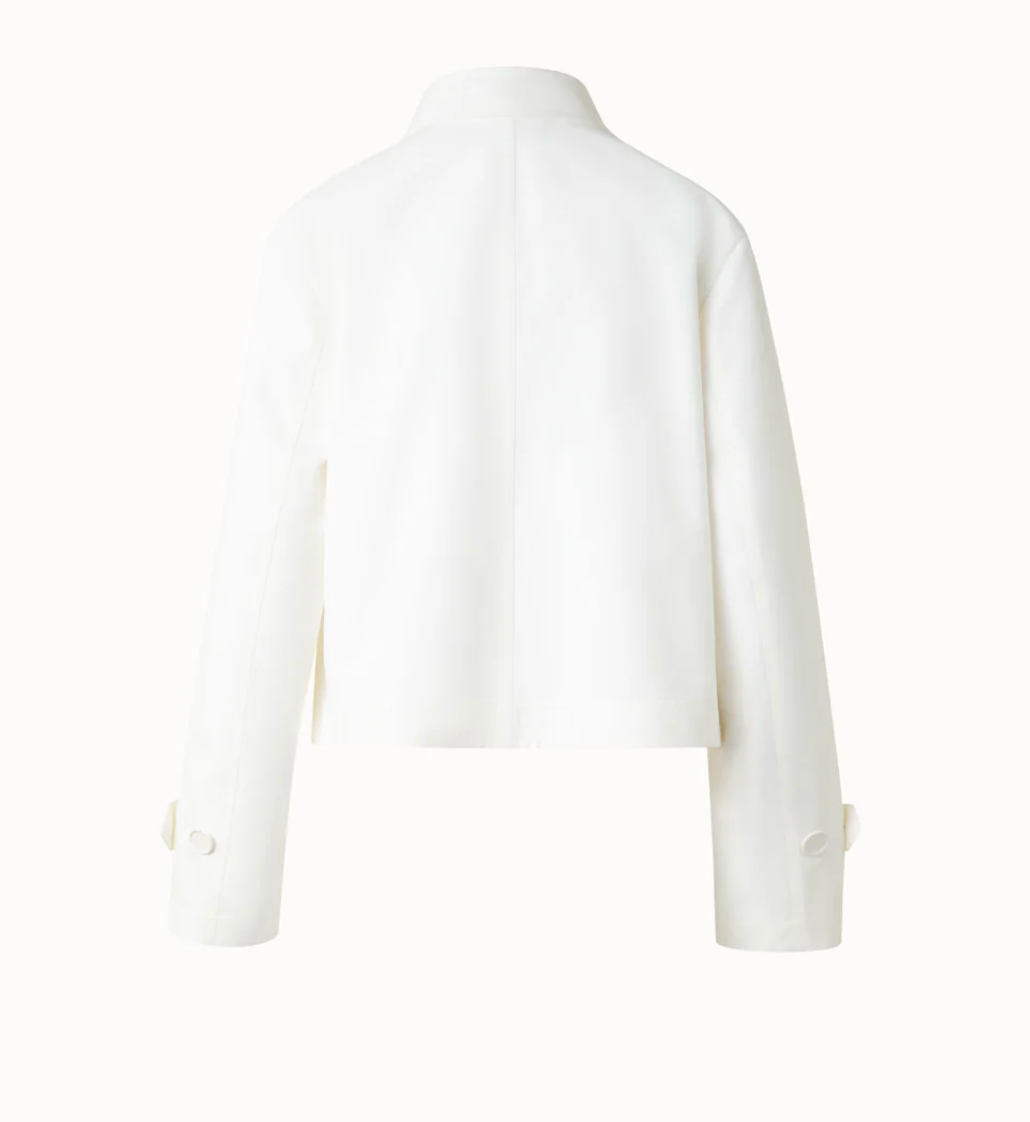 Water Repellent Jacket-Outerwear-Akris Punto-CREAM-2-Mercantile Portland