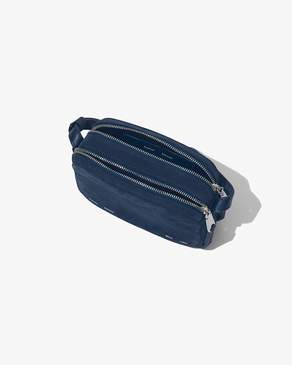 Watts Suede Camera Bag in Navy-Handbags-Proenza Schouler White Label-OS-Mercantile Portland