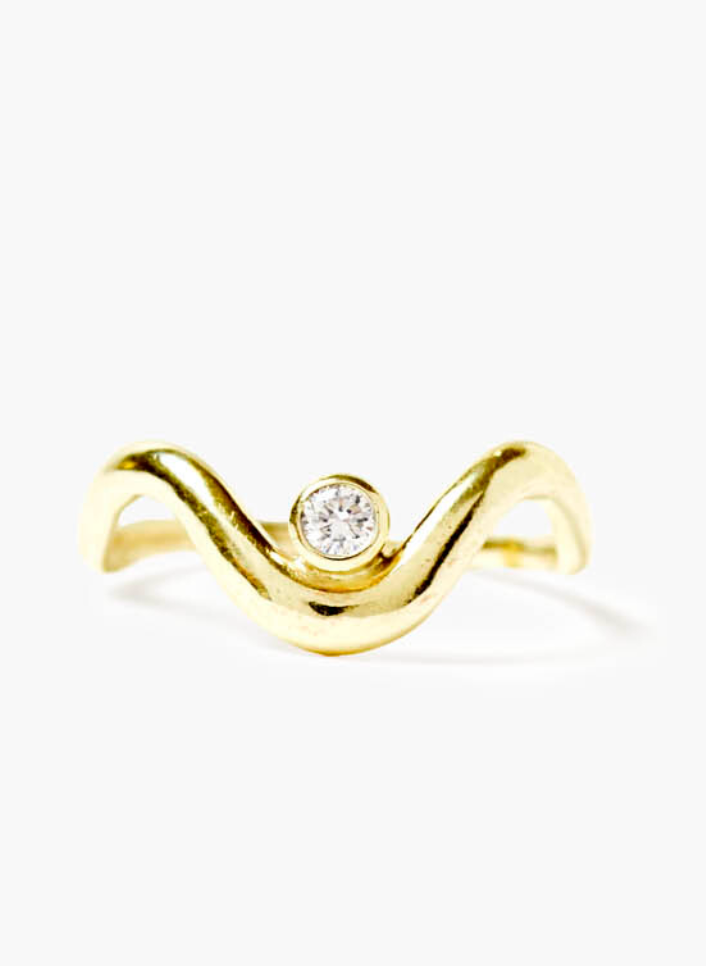 Wave Diamond Ring-Jewelry-Chan Luu-Mercantile Portland