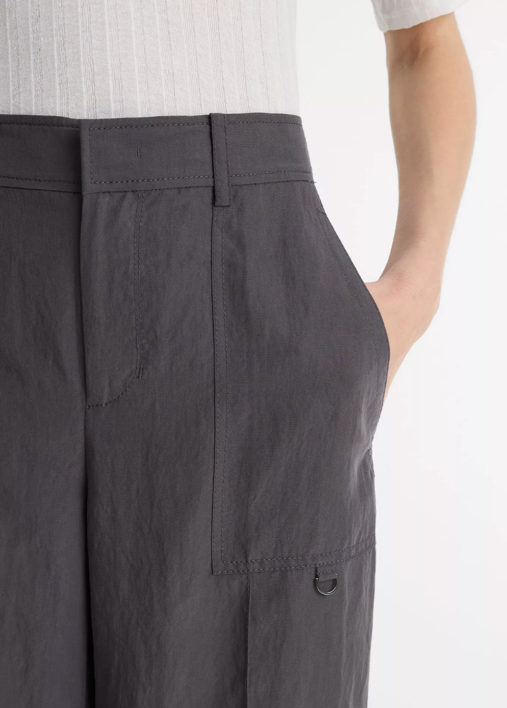 Wide-Leg Utility Pant-Clothing-Vince-Iris Slate-00-Mercantile Portland
