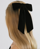 Wide Velvet Bow Barrette-Accessories-Jennifer Behr-Black-OS-Mercantile Portland