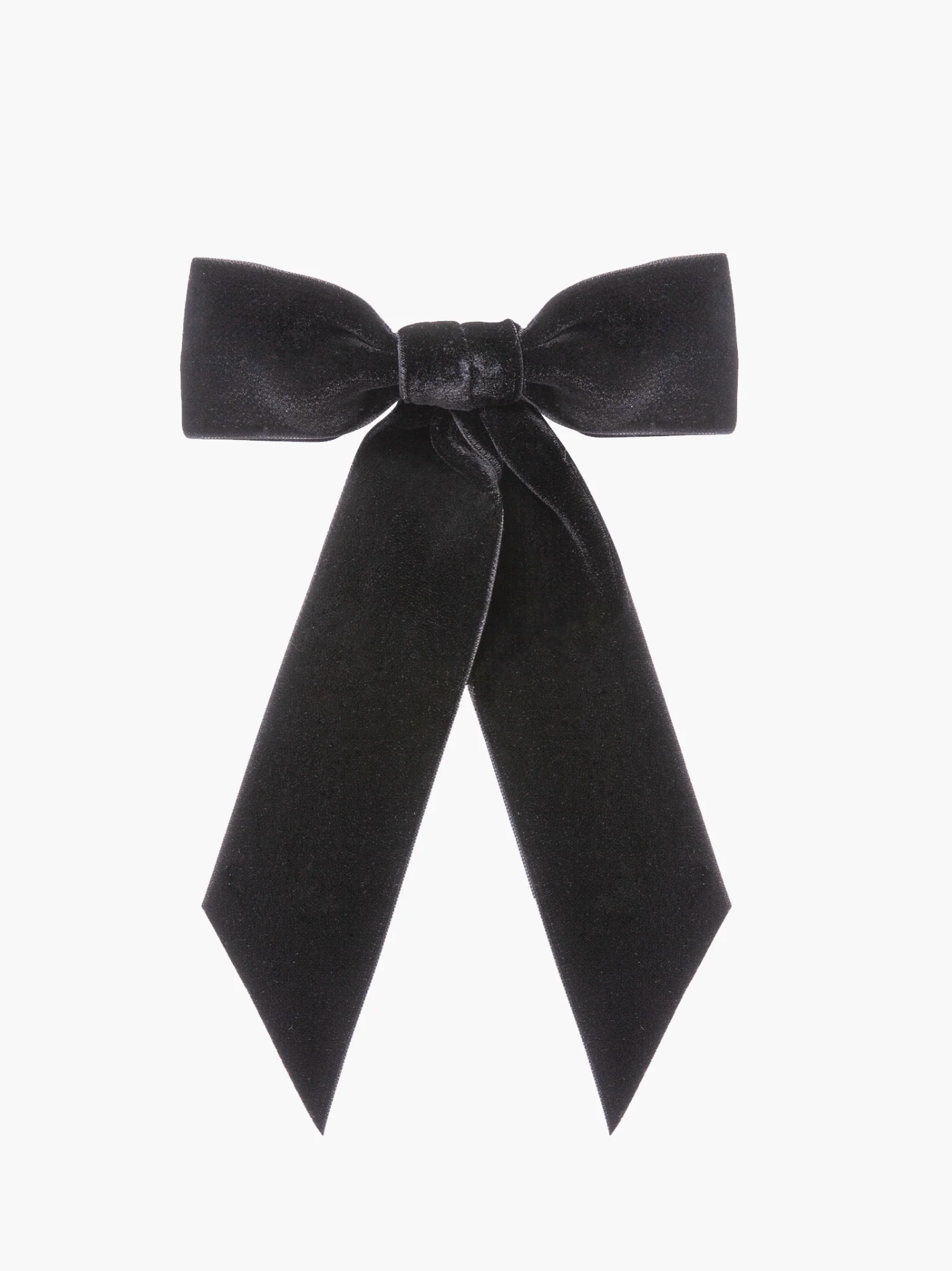 Wide Velvet Bow Barrette-Accessories-Jennifer Behr-Black-OS-Mercantile Portland