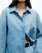 Wilson Top in Denim Shirting-Clothing-TWP-Vintage Wash-XS/S-Mercantile Portland