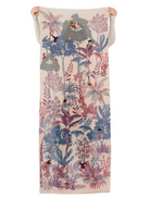 Woodland Embroidered Wool Scarf in Vanilla-Scarves and Wraps-Mercantile Portland-Vanilla-OS-Mercantile Portland