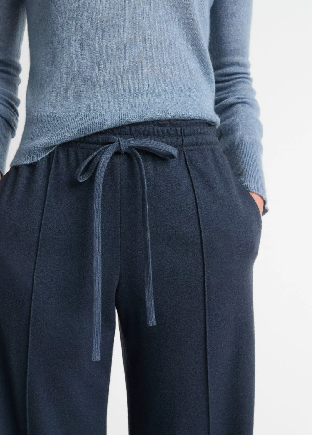 Wool-Blend Drawstring Pull-On Pant-Clothing-Vince-Tide Stone-XXS-Mercantile Portland